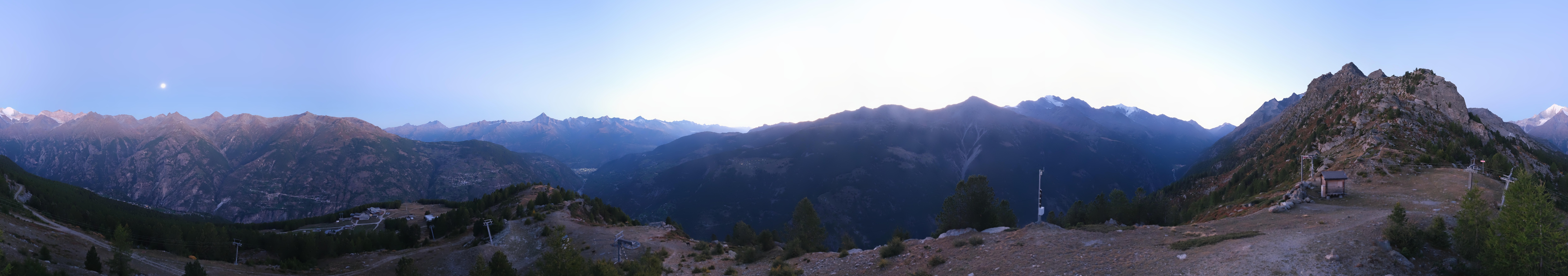 Archiv Foto Webcam Grächen im Wallis: Panorama Furggen