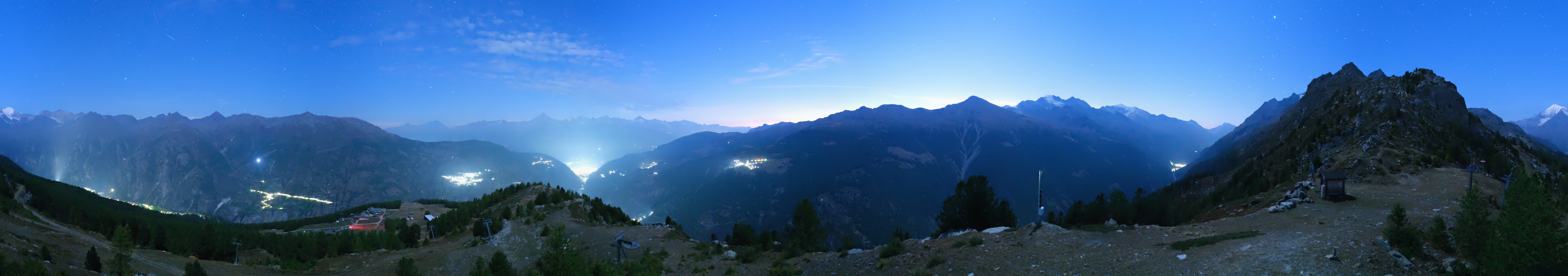 Archiv Foto Webcam Grächen im Wallis: Panorama Furggen