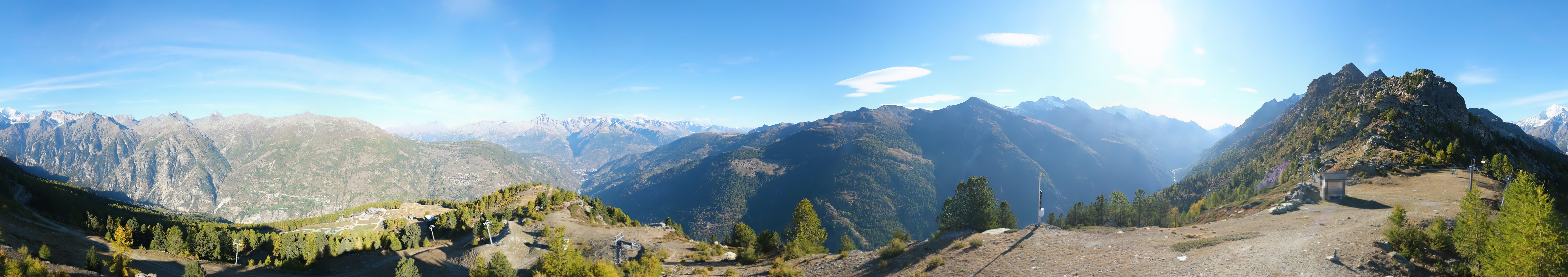 Archiv Foto Webcam Grächen im Wallis: Panorama Furggen