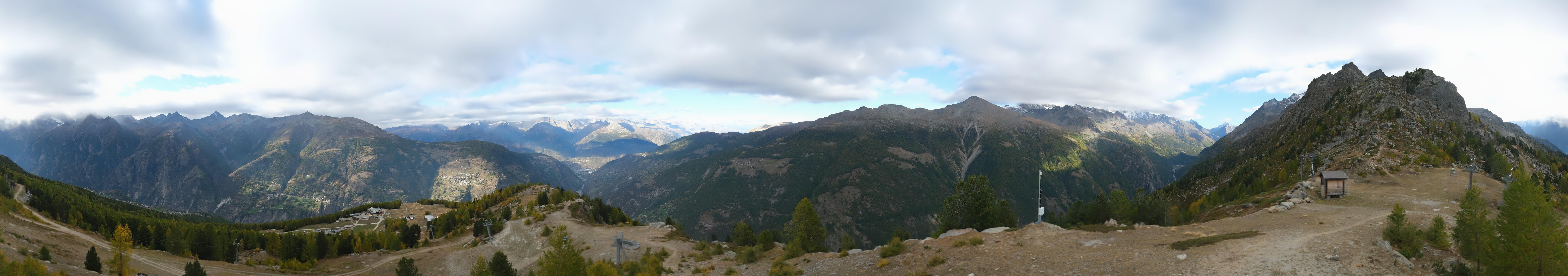 Archiv Foto Webcam Grächen im Wallis: Panorama Furggen
