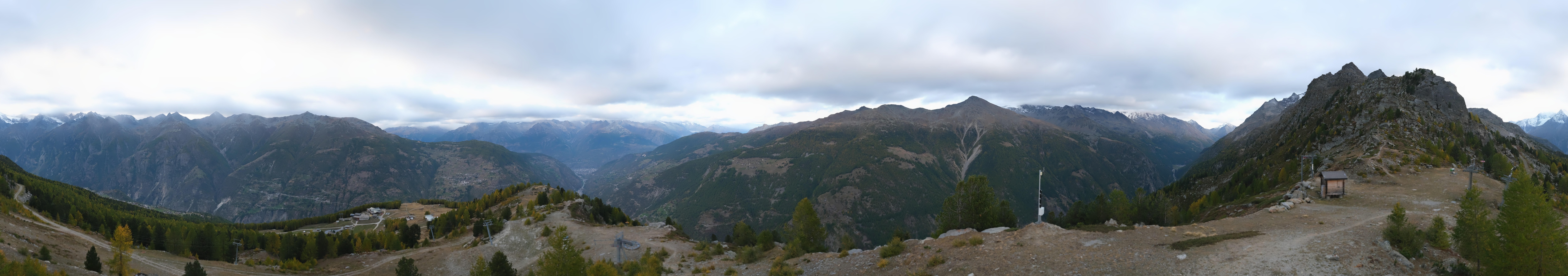 Archiv Foto Webcam Grächen im Wallis: Panorama Furggen
