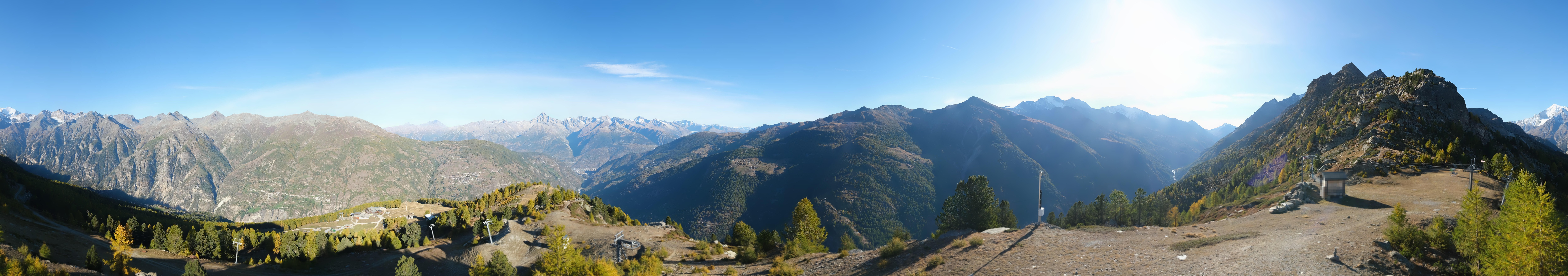 Archiv Foto Webcam Grächen im Wallis: Panorama Furggen