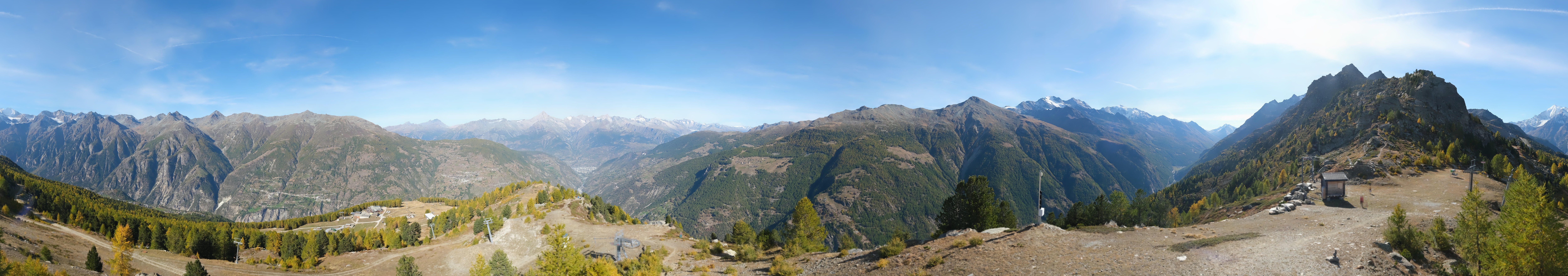 Archiv Foto Webcam Grächen im Wallis: Panorama Furggen