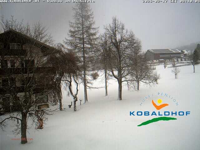 Archived image Webcam Ramsau am Dachstein: Golf course at the hotel Kobaldhof