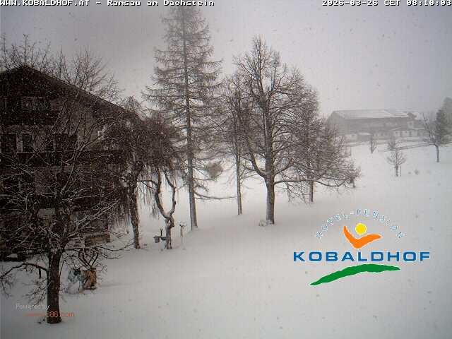 Archived image Webcam Ramsau am Dachstein: Golf course at the hotel Kobaldhof