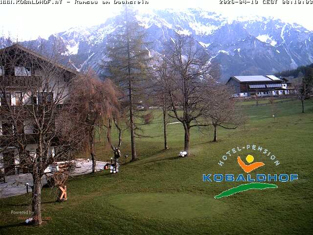 Archiv Foto Webcam Ramsau am Dachstein: Golfplatz am Kobaldhof