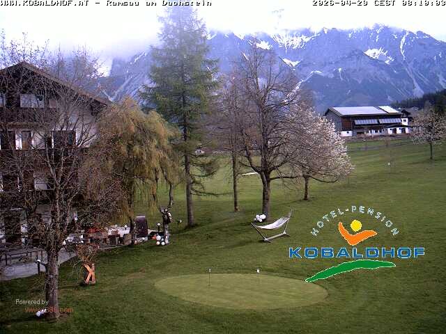 Archiv Foto Webcam Ramsau am Dachstein: Golfplatz am Kobaldhof