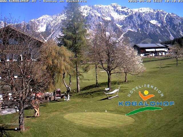 Archiv Foto Webcam Ramsau am Dachstein: Golfplatz am Kobaldhof