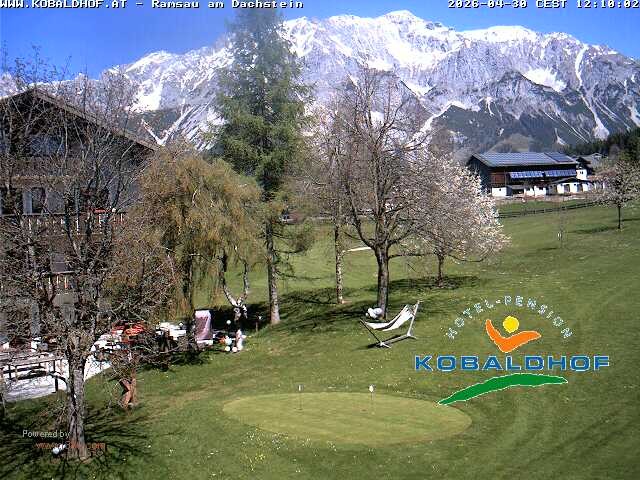 Archiv Foto Webcam Ramsau am Dachstein: Golfplatz am Kobaldhof