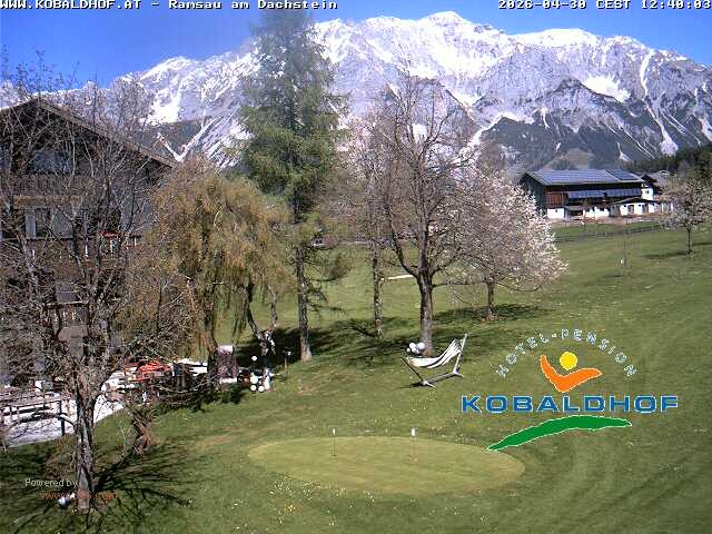 Archiv Foto Webcam Ramsau am Dachstein: Golfplatz am Kobaldhof