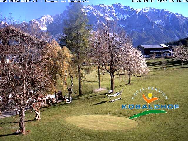 Archiv Foto Webcam Ramsau am Dachstein: Golfplatz am Kobaldhof