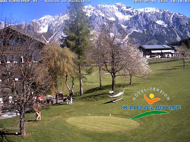 Archiv Foto Webcam Ramsau am Dachstein: Golfplatz am Kobaldhof