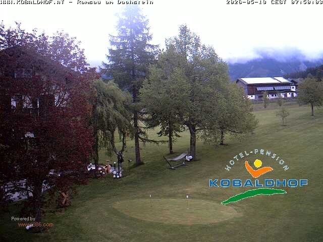 Archiv Foto Webcam Ramsau am Dachstein: Golfplatz am Kobaldhof