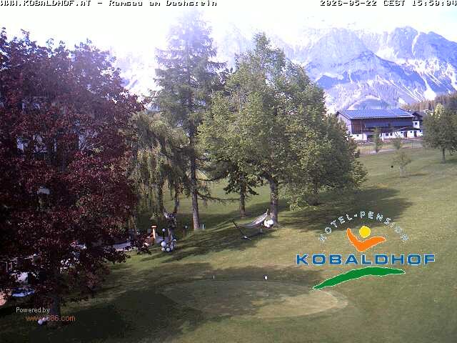 Archiv Foto Webcam Ramsau am Dachstein: Golfplatz am Kobaldhof