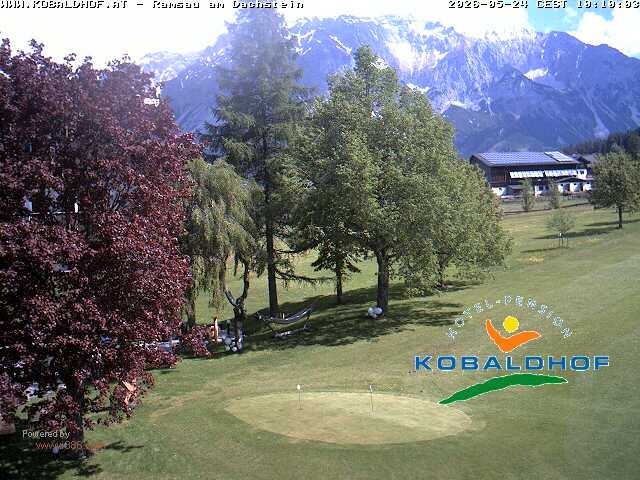 Archiv Foto Webcam Ramsau am Dachstein: Golfplatz am Kobaldhof