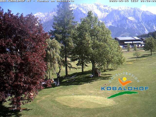Archiv Foto Webcam Ramsau am Dachstein: Golfplatz am Kobaldhof