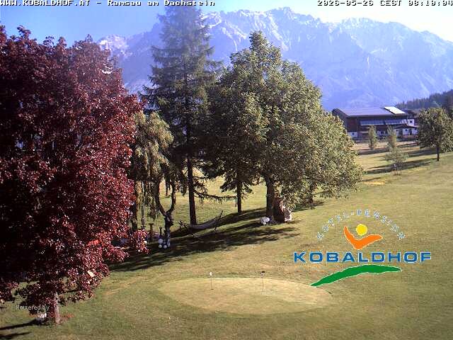 Archiv Foto Webcam Ramsau am Dachstein: Golfplatz am Kobaldhof