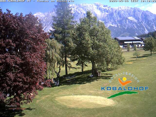 Archiv Foto Webcam Ramsau am Dachstein: Golfplatz am Kobaldhof