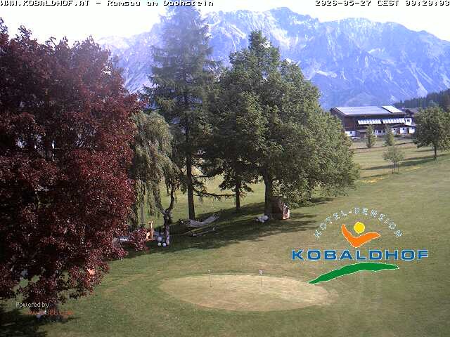 Archiv Foto Webcam Ramsau am Dachstein: Golfplatz am Kobaldhof
