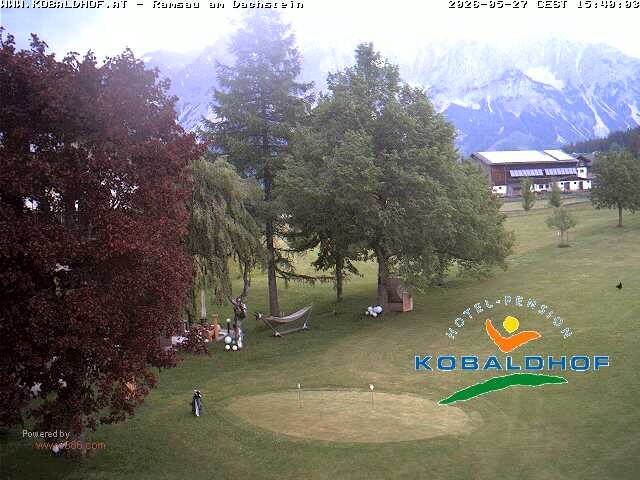 Archiv Foto Webcam Ramsau am Dachstein: Golfplatz am Kobaldhof