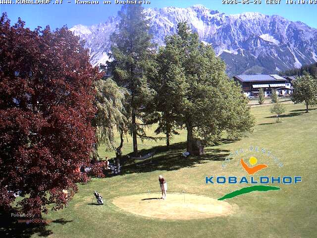 Archiv Foto Webcam Ramsau am Dachstein: Golfplatz am Kobaldhof