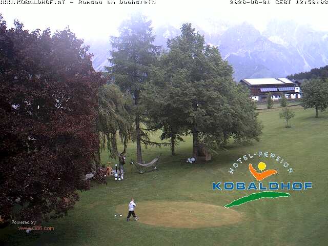 Archiv Foto Webcam Ramsau am Dachstein: Golfplatz am Kobaldhof