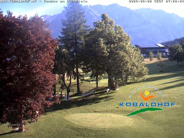 Archiv Foto Webcam Ramsau am Dachstein: Golfplatz am Kobaldhof