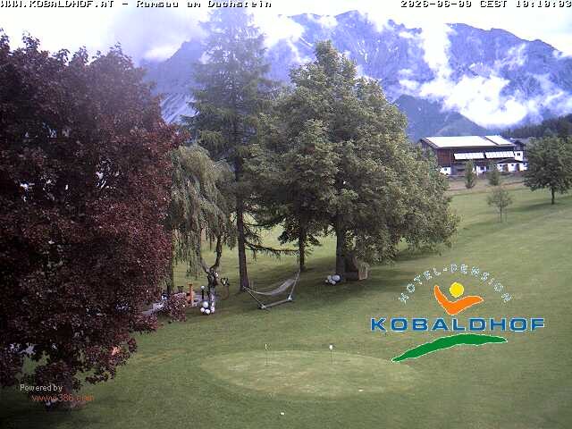 Archiv Foto Webcam Ramsau am Dachstein: Golfplatz am Kobaldhof