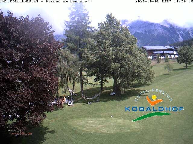 Archiv Foto Webcam Ramsau am Dachstein: Golfplatz am Kobaldhof