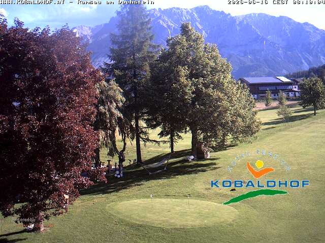 Archiv Foto Webcam Ramsau am Dachstein: Golfplatz am Kobaldhof