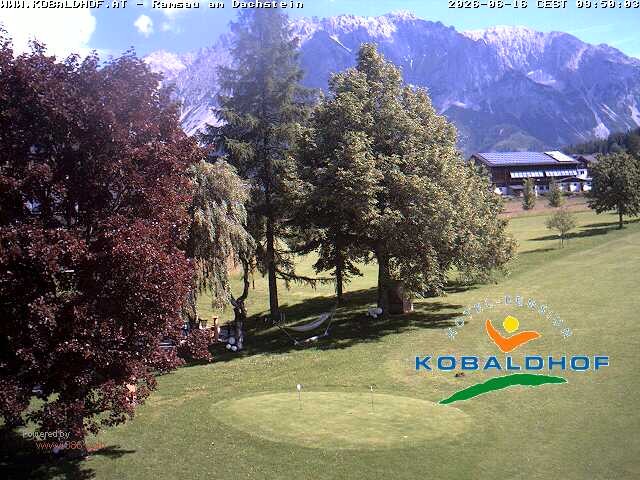 Archiv Foto Webcam Ramsau am Dachstein: Golfplatz am Kobaldhof