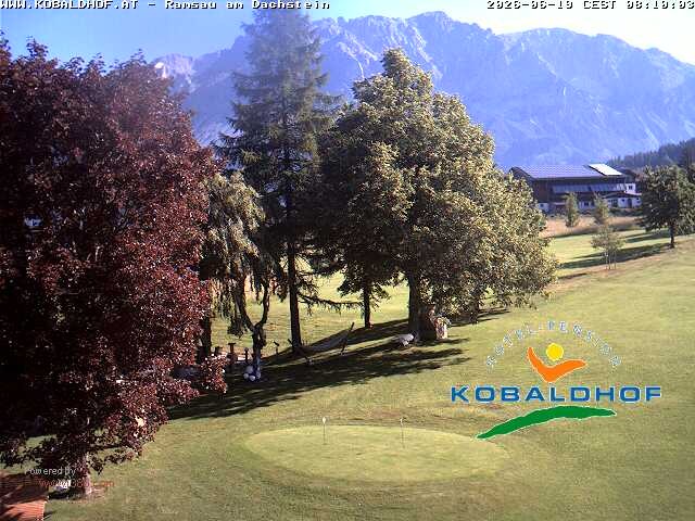 Archiv Foto Webcam Ramsau am Dachstein: Golfplatz am Kobaldhof