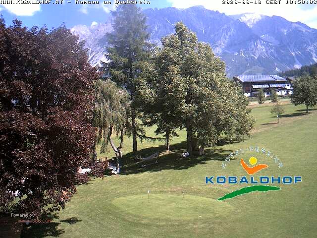 Archiv Foto Webcam Ramsau am Dachstein: Golfplatz am Kobaldhof