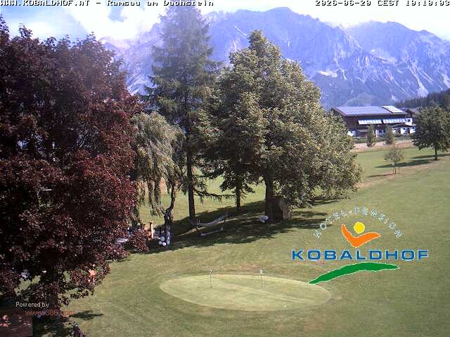 Archiv Foto Webcam Ramsau am Dachstein: Golfplatz am Kobaldhof