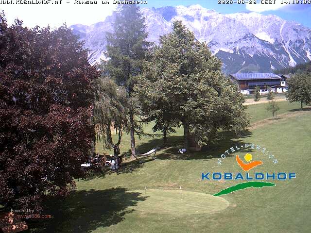 Archiv Foto Webcam Ramsau am Dachstein: Golfplatz am Kobaldhof