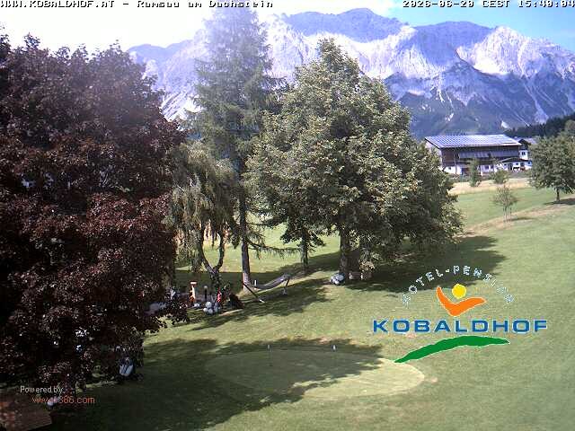 Archiv Foto Webcam Ramsau am Dachstein: Golfplatz am Kobaldhof