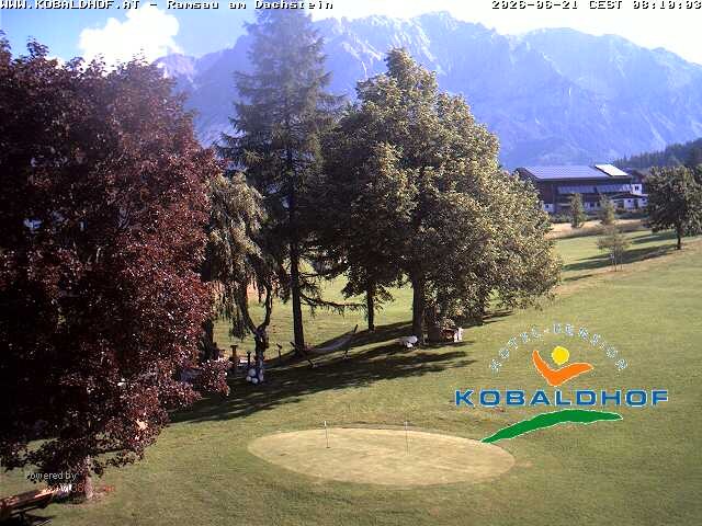 Archiv Foto Webcam Ramsau am Dachstein: Golfplatz am Kobaldhof