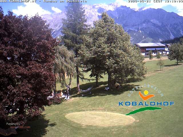 Archiv Foto Webcam Ramsau am Dachstein: Golfplatz am Kobaldhof
