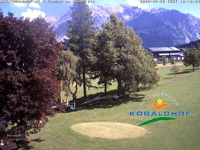 Archiv Foto Webcam Ramsau am Dachstein: Golfplatz am Kobaldhof