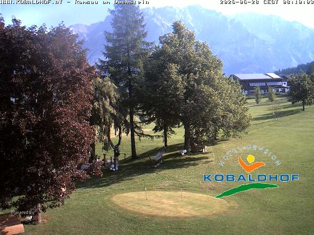 Archiv Foto Webcam Ramsau am Dachstein: Golfplatz am Kobaldhof