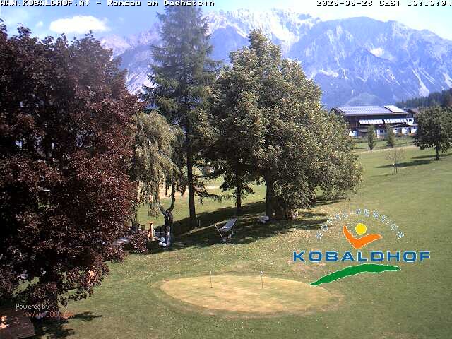 Archiv Foto Webcam Ramsau am Dachstein: Golfplatz am Kobaldhof