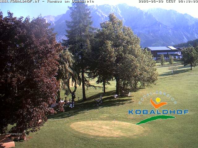 Archiv Foto Webcam Ramsau am Dachstein: Golfplatz am Kobaldhof