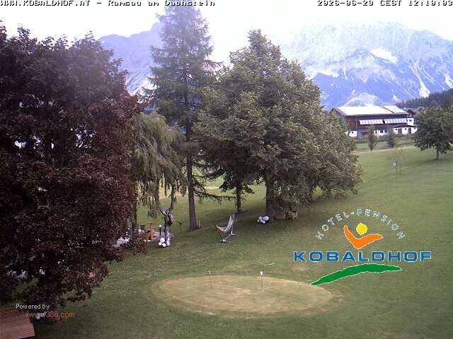 Archiv Foto Webcam Ramsau am Dachstein: Golfplatz am Kobaldhof