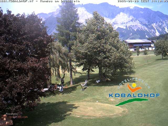 Archiv Foto Webcam Ramsau am Dachstein: Golfplatz am Kobaldhof