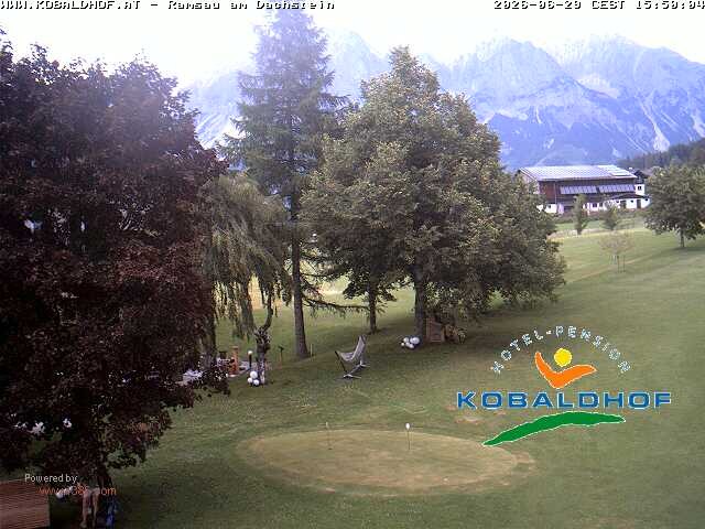 Archiv Foto Webcam Ramsau am Dachstein: Golfplatz am Kobaldhof