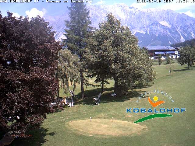 Archiv Foto Webcam Ramsau am Dachstein: Golfplatz am Kobaldhof