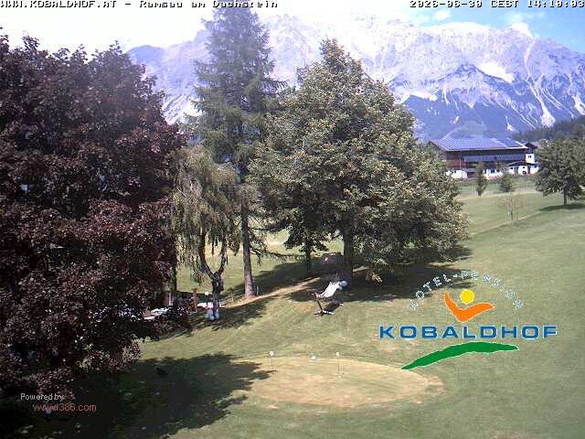 Archiv Foto Webcam Ramsau am Dachstein: Golfplatz am Kobaldhof