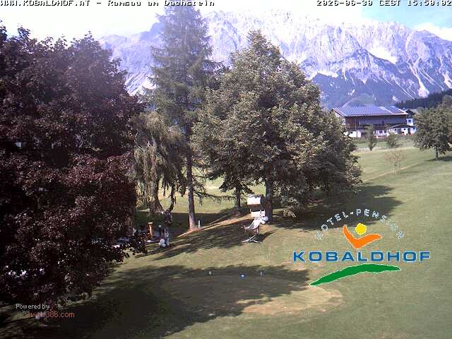 Archiv Foto Webcam Ramsau am Dachstein: Golfplatz am Kobaldhof