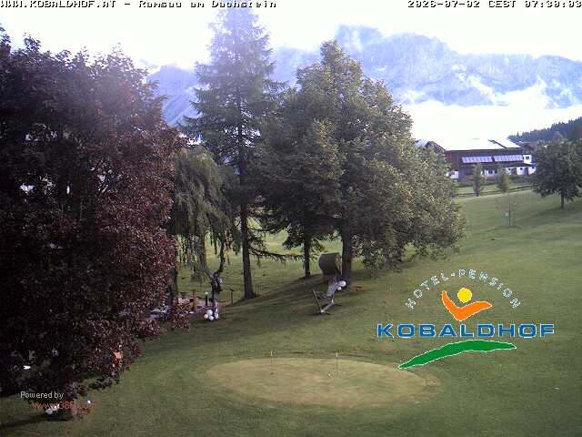 Archiv Foto Webcam Ramsau am Dachstein: Golfplatz am Kobaldhof