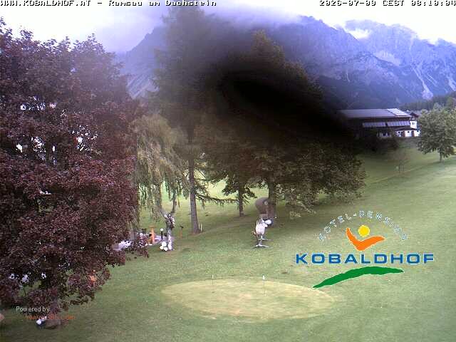 Archiv Foto Webcam Ramsau am Dachstein: Golfplatz am Kobaldhof